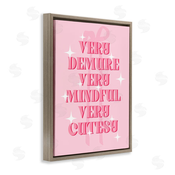 Stupell Industries Stupell Studio | Pink Demure Mindful & Cutesy