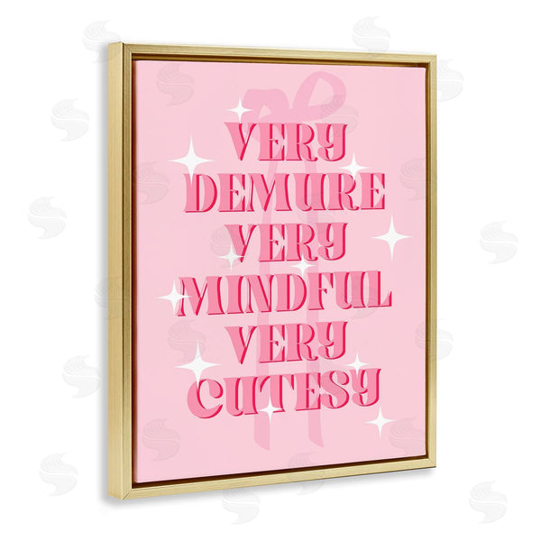 Stupell Industries Stupell Studio | Pink Demure Mindful & Cutesy
