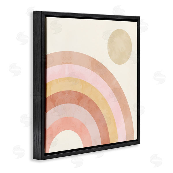 Stupell Industries Stupell Studio | Pink Desert Rainbow Rising Sun Geometric Arches Wall Art