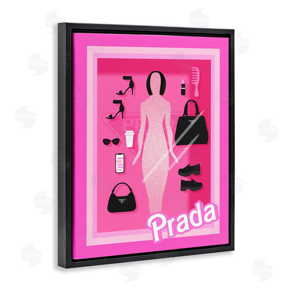 Stupell Industries Stupell Studio | Pink Fashion Doll Wall Art