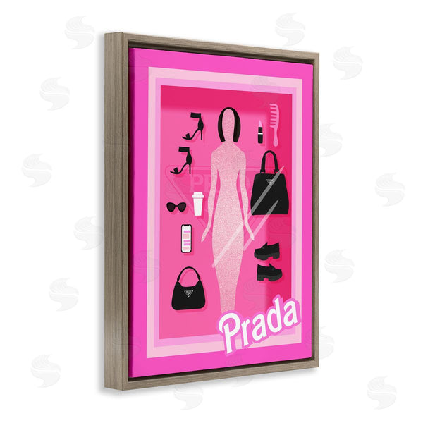 Stupell Industries Stupell Studio | Pink Fashion Doll Wall Art