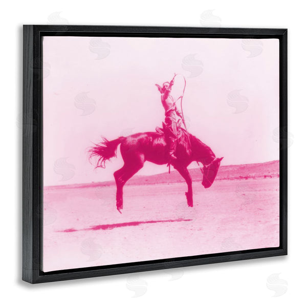 Stupell Industries Stupell Studio | Pink Galloping Cowgirl Wall Art