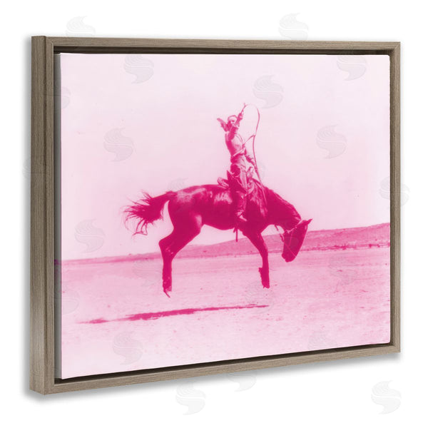 Stupell Industries Stupell Studio | Pink Galloping Cowgirl Wall Art