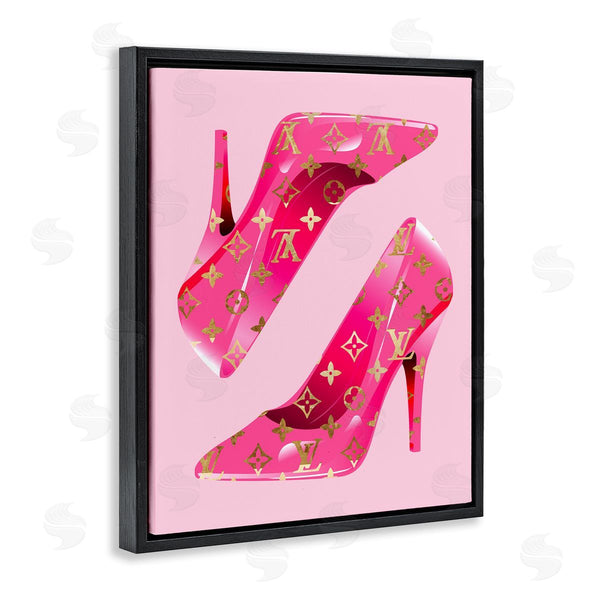 Stupell Industries Stupell Studio | Pink Glam Logo Shoes