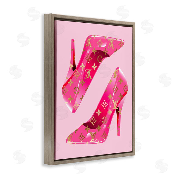 Stupell Industries Stupell Studio | Pink Glam Logo Shoes
