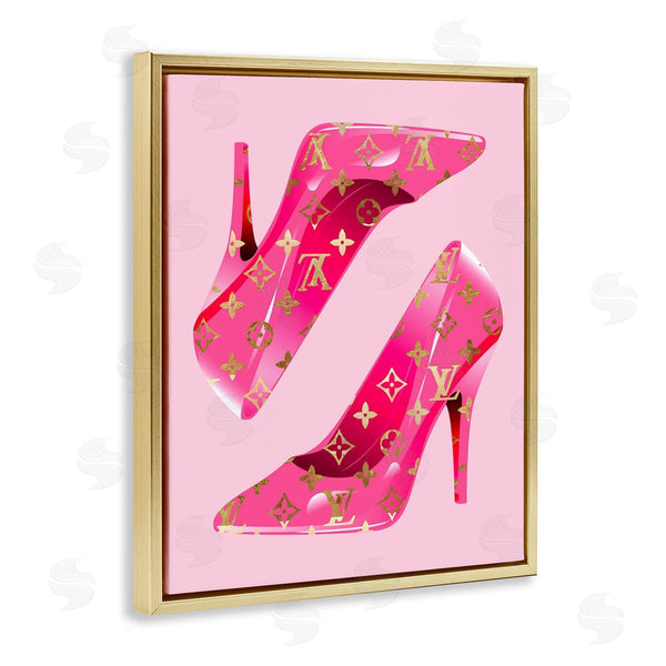 Stupell Industries Stupell Studio | Pink Glam Logo Shoes