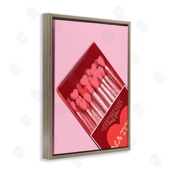 Stupell Industries Stupell Studio | Pink Heart Shaped Matches
