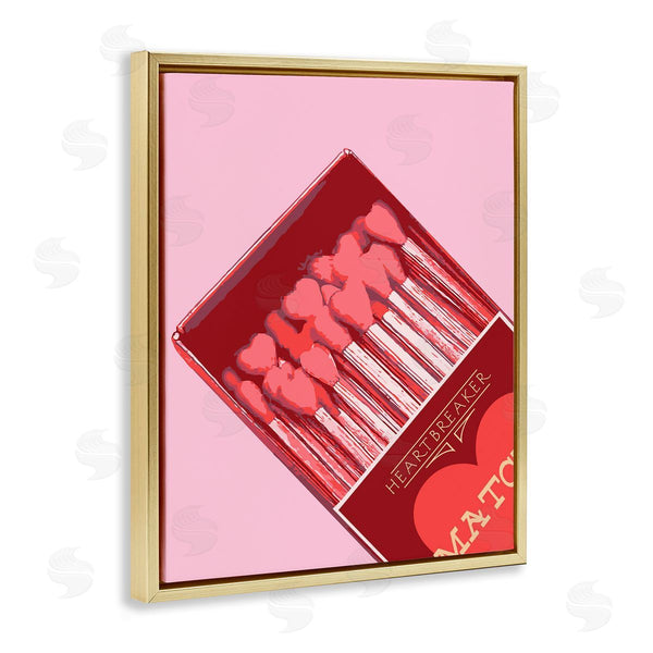 Stupell Industries Stupell Studio | Pink Heart Shaped Matches
