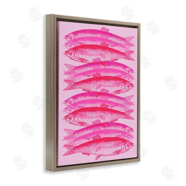 Stupell Industries Stupell Studio | Pink Layered Fish Wall Art