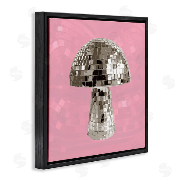 Stupell Industries Stupell Studio | Pink Mushroom Shaped Disco Ball Wall Art