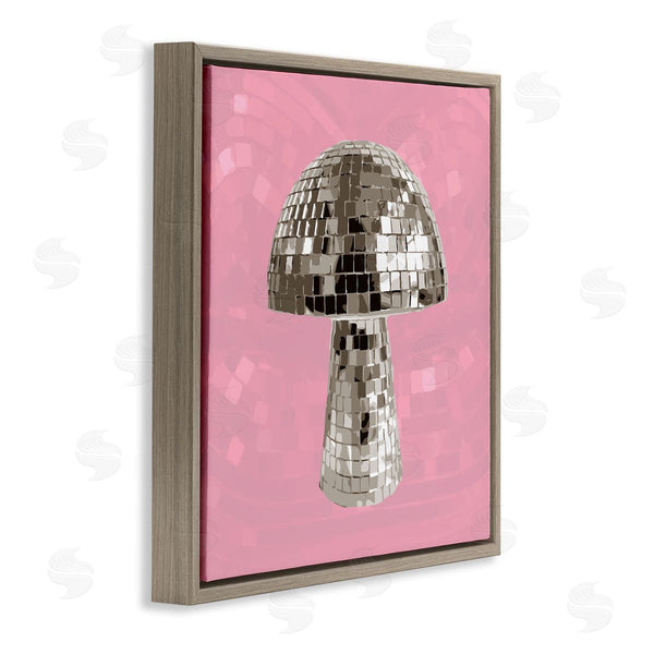 Stupell Industries Stupell Studio | Pink Mushroom Shaped Disco Ball Wall Art