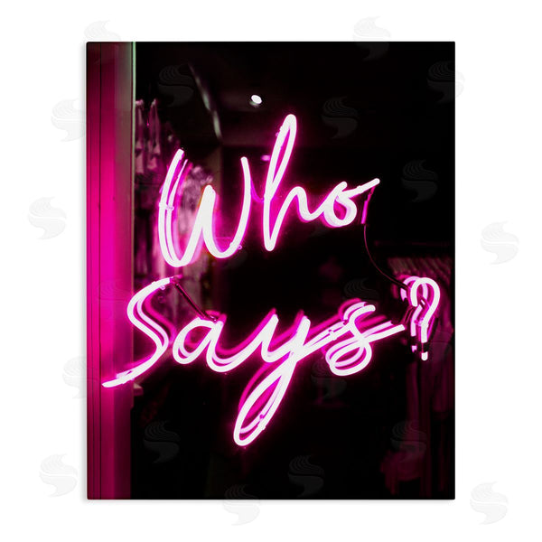 stupell industries Stupell Studio | Pink Neon Who Says