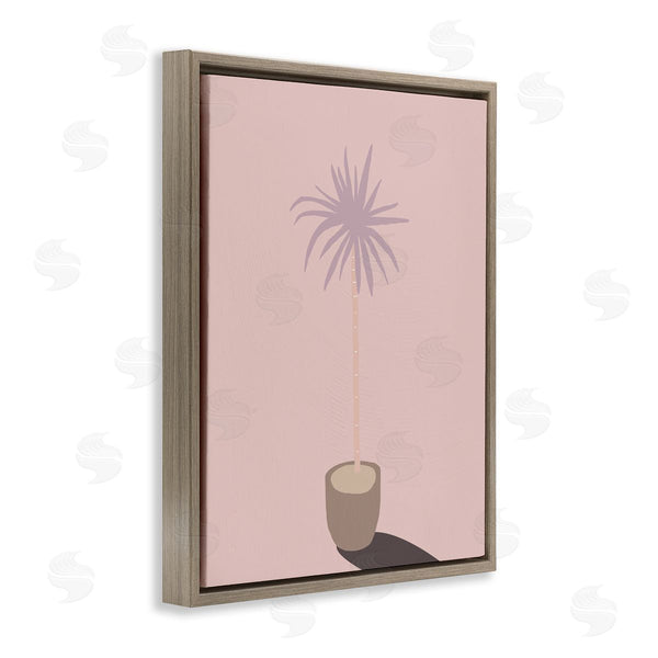 Stupell Industries Stupell Studio | Pink Potted Palm Plant Wall Art