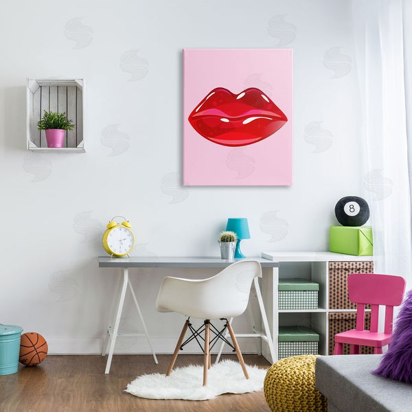 Stupell Industries Stupell Studio | Pink & Red Candy Lips Wall Art