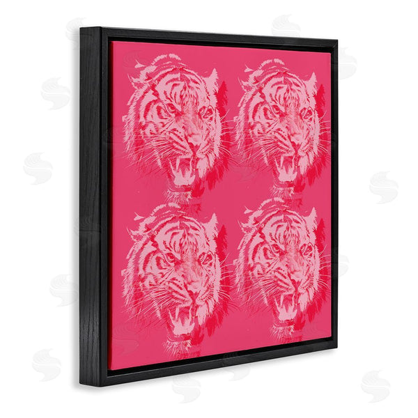 Stupell Industries Stupell Studio | Pink Roaring Tigers Wall Art