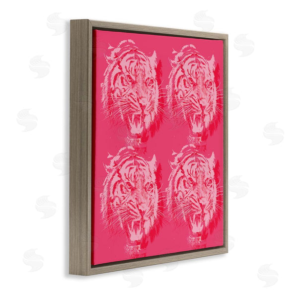 Stupell Industries Stupell Studio | Pink Roaring Tigers Wall Art