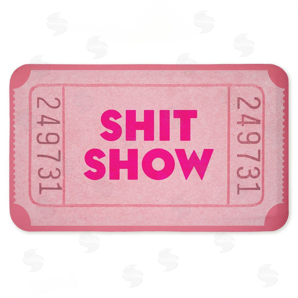 stupell industries Stupell Studio | Pink Sh*t Show Ticket Anti-Fatigue Mat