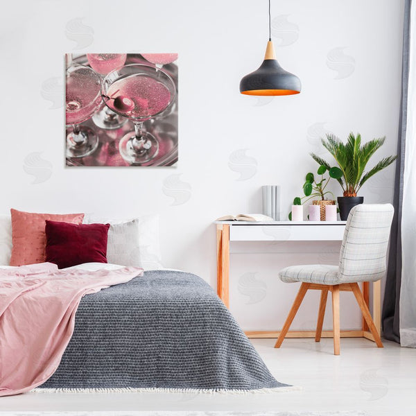 Stupell Industries Stupell Studio | Pink Sparkle Martinis Wall Art