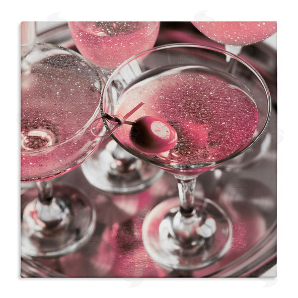 stupell industries Stupell Studio | Pink Sparkle Martinis Wall Art