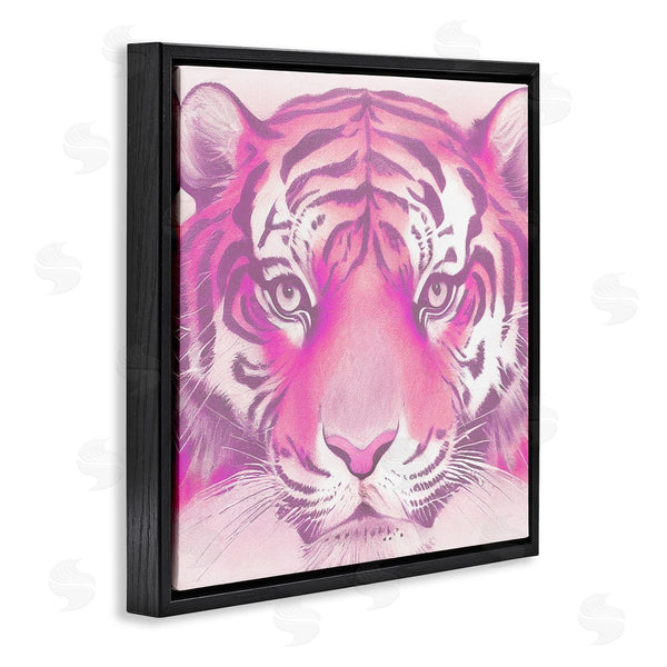 Stupell Industries Stupell Studio | Pink Tiger Face Wall Art