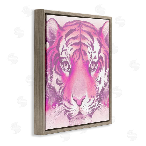 Stupell Industries Stupell Studio | Pink Tiger Face Wall Art