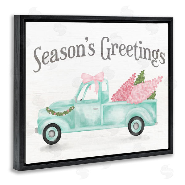 Stupell Industries Stupell Studio | Pink Turquoise Christmas Truck