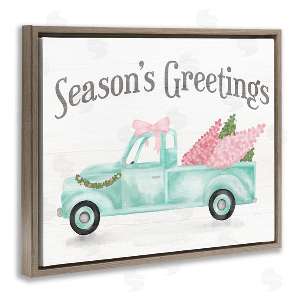 Stupell Industries Stupell Studio | Pink Turquoise Christmas Truck