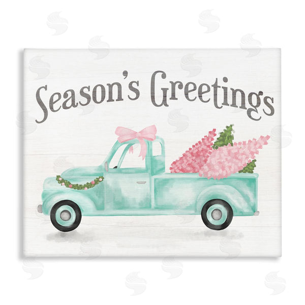 stupell industries Stupell Studio | Pink Turquoise Christmas Truck