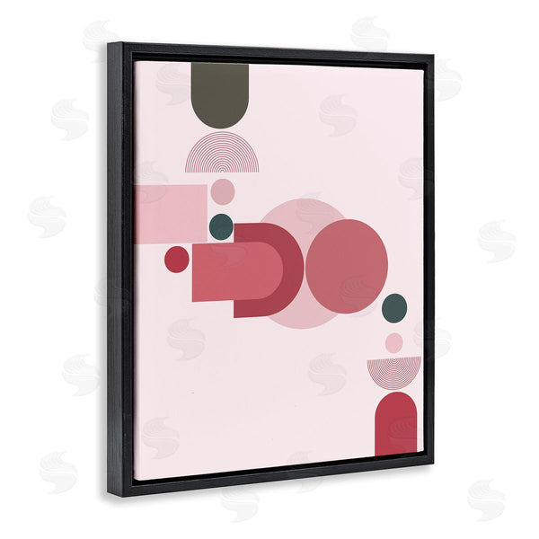 Stupell Industries Stupell Studio | Pink Varied Geometric Shapes Wall Art