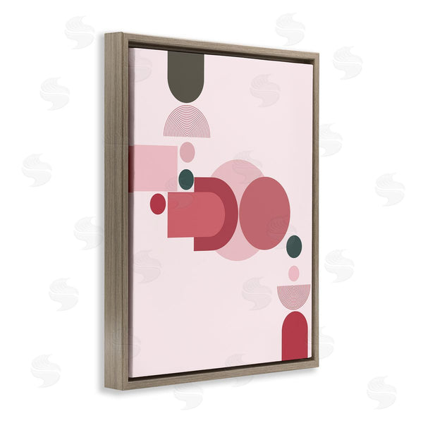 Stupell Industries Stupell Studio | Pink Varied Geometric Shapes Wall Art
