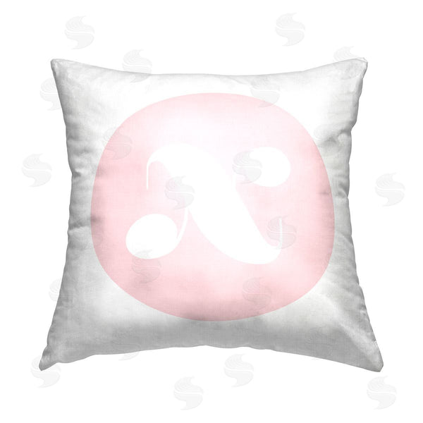 stupell industries Stupell Studio | Pink X Alphabet Initial Printed Throw Pillow