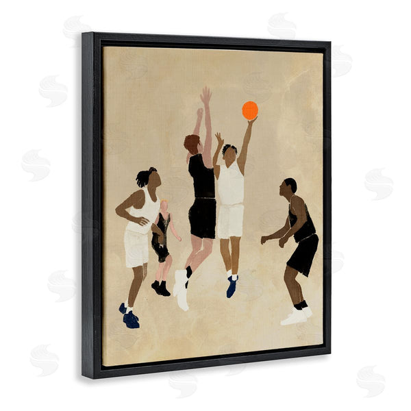 Stupell Industries Stupell Studio | Players With Basketball Wall Art
