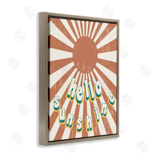 Stupell Industries Stupell Studio | Playful Hello Sunshine Sun Burst
