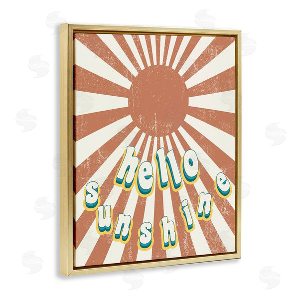 Stupell Industries Stupell Studio | Playful Hello Sunshine Sun Burst