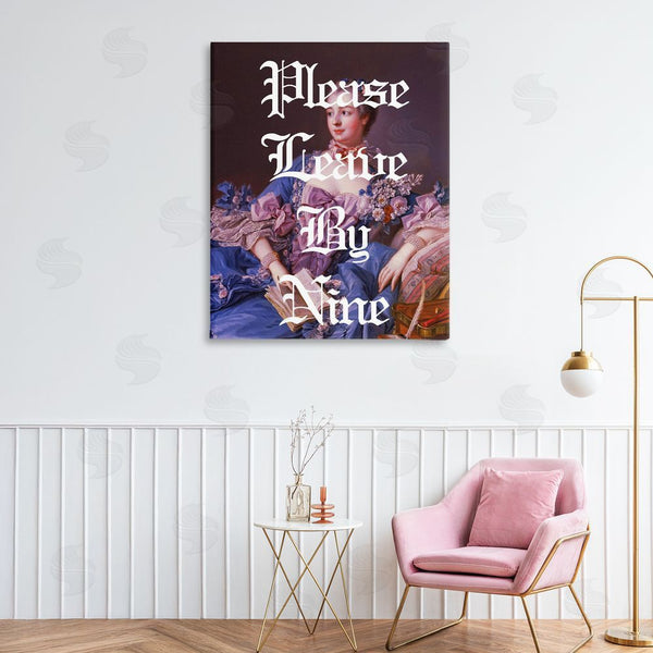 Stupell Industries Stupell Studio | Please Leave By Nine Wall Art