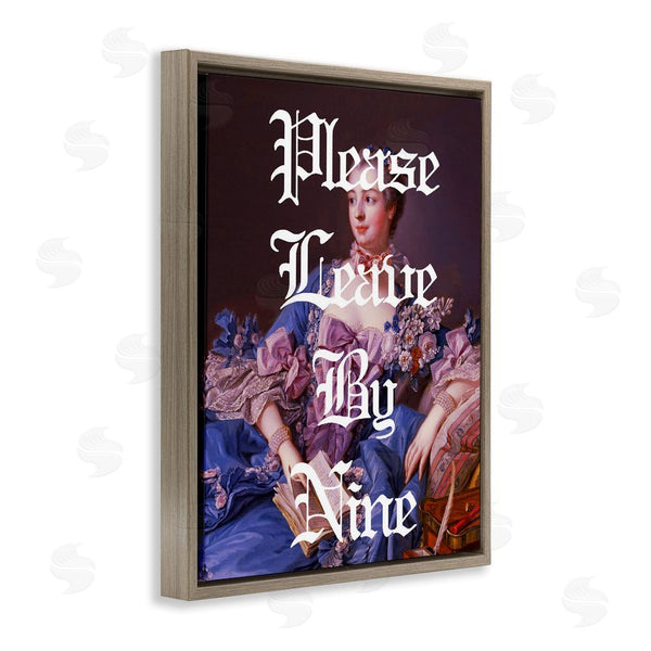 Stupell Industries Stupell Studio | Please Leave By Nine Wall Art