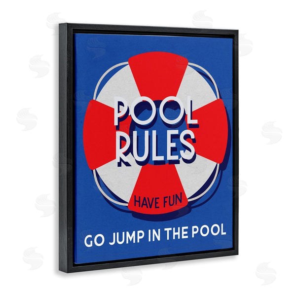 Stupell Industries Stupell Studio | Pool Rules Nautical Phrase Wall Art