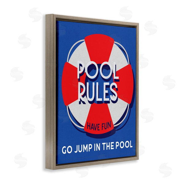 Stupell Industries Stupell Studio | Pool Rules Nautical Phrase Wall Art