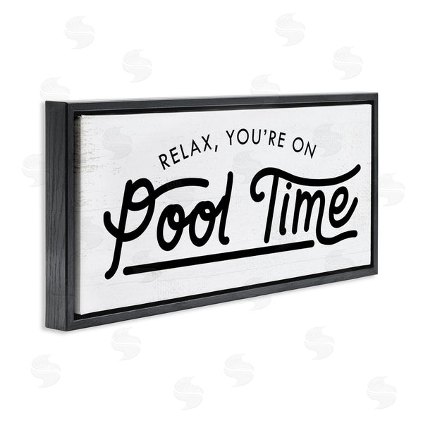 Stupell Industries Stupell Studio | Pool Time Summer Phrase Wall Art