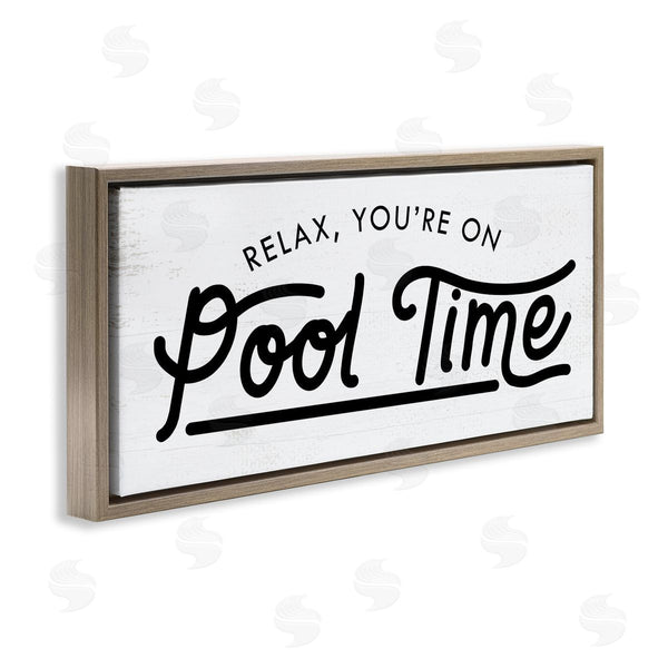 Stupell Industries Stupell Studio | Pool Time Summer Phrase Wall Art