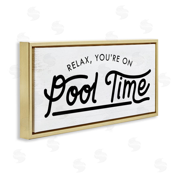 Stupell Industries Stupell Studio | Pool Time Summer Phrase Wall Art