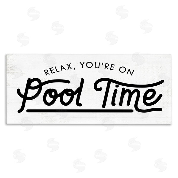 stupell industries Stupell Studio | Pool Time Summer Phrase Wall Art