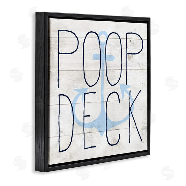 Stupell Industries Stupell Studio | Poop Deck Funny Beach House