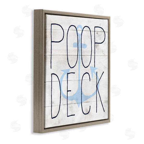 Stupell Industries Stupell Studio | Poop Deck Funny Beach House