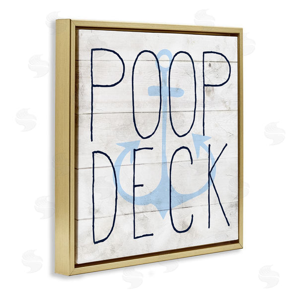Stupell Industries Stupell Studio | Poop Deck Funny Beach House