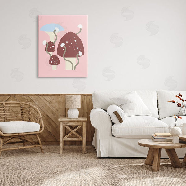 Stupell Industries Stupell Studio | Pop Mushrooms On Pink Wall Art