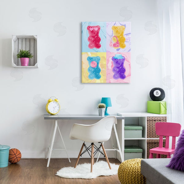 Stupell Industries Stupell Studio | Pop Style Abstract Bears Wall Art