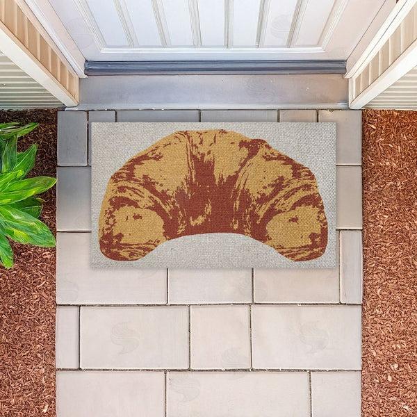 Stupell Industries Stupell Studio | Pop Style Croissant Faux Sisal Door Mat