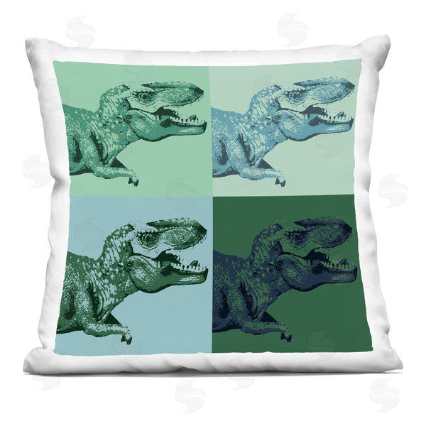 stupell industries Stupell Studio | Pop Style Dinosaur T-Rex Animal Printed Throw Pillow