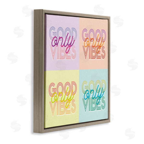 Stupell Industries Stupell Studio | Pop Style Good Vibes Only Wall Art